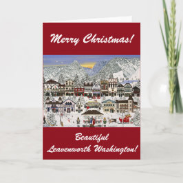 Leavenworth Washington noterar kortet Helgkort
