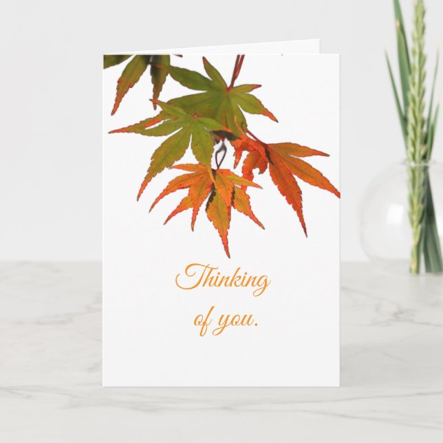 LEAVES - BLANK, ALL-OCCASION CARD HELGKORT (Framsida)