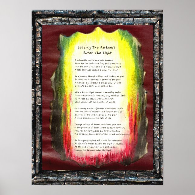 Leaving The Darkness, Enter The Light Poster (Framsidan)