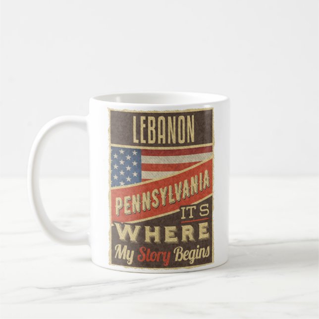Lebanon Pennsylvania Kaffemugg (Vänster)