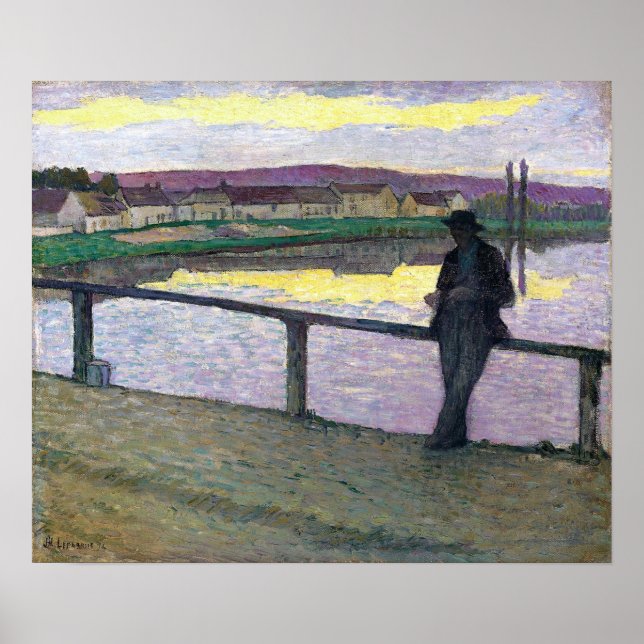 Lebasque - Solnedgång vid Pont Aven Poster (Framsidan)