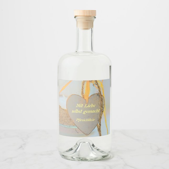 Lebensmittel und Getränke Etikettenset Spritflaskor Etikett (Framsida)