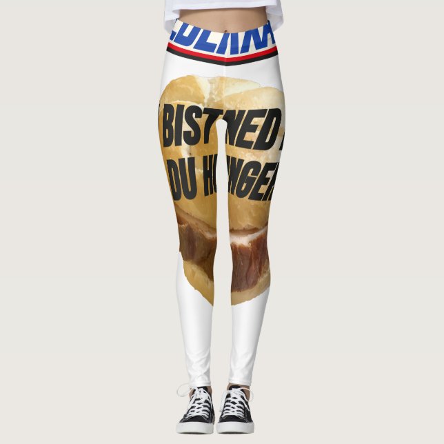 Leberkas - Du bist ned du wenn du HUNGER host Leggings (Framsida)