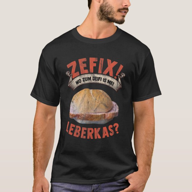 Leberkas Kött Cheese Liver Cheese Melt T Shirt (Framsida)