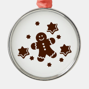 Lebkuchen julkakor julgransprydnad metall