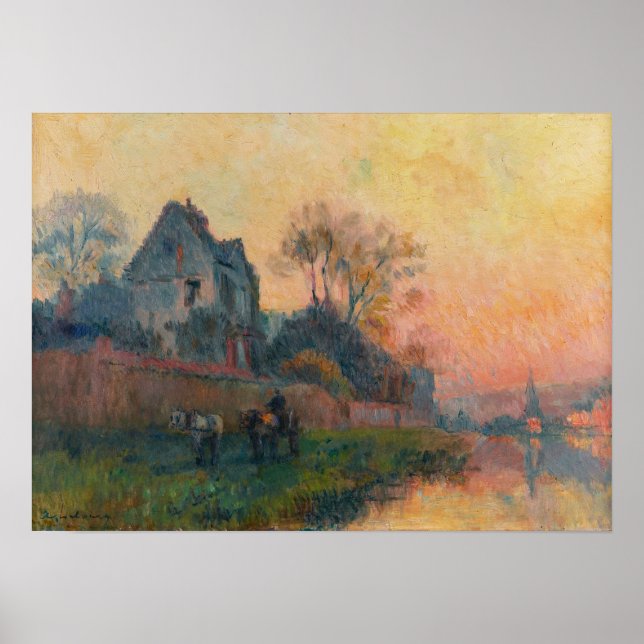 Lebourg - Bords de Seine à Chatou Poster (Framsidan)