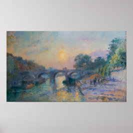 Lebourg - Marie Bridge vid Sunset Poster