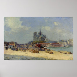 Lebourg - Notre Dame Paris 1897 Poster