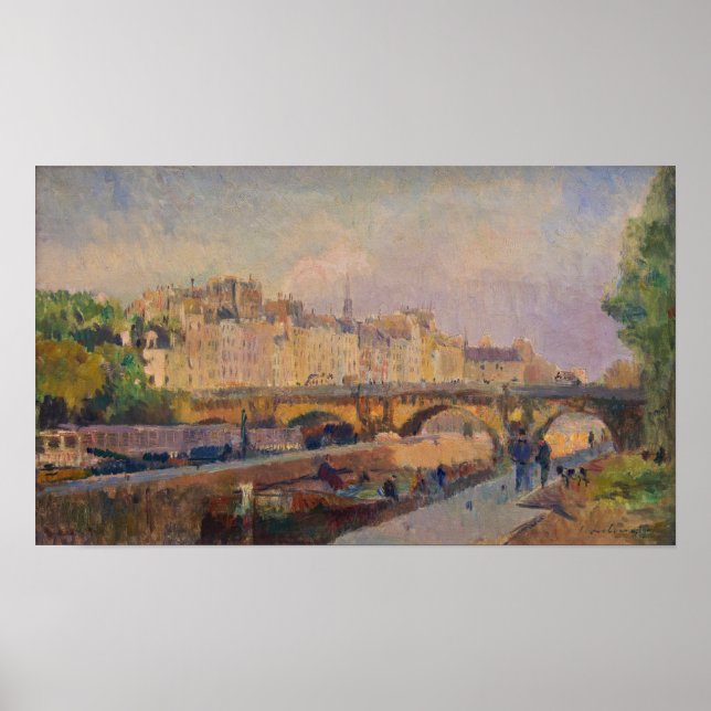 Lebourg - Paris Pont Neuf Poster (Framsidan)