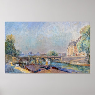 Lebourg - Pont Neuf och Seine 1905 Poster