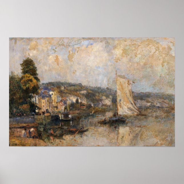 Lebourg - Seine vid La Bouille-omgivningar av... Poster (Framsidan)