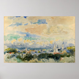 Lebourg - Skiss of a Village 1915 Poster