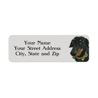 LeBron Adressetiketterna Dachshund Returadress Etikett