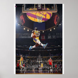 lebron james, nba, basketboll, kung james, slam du poster