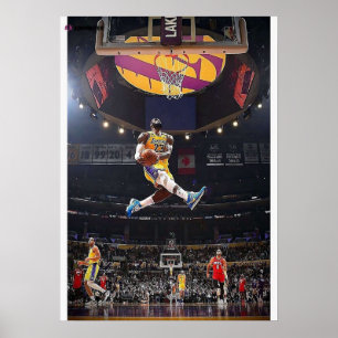 lebron james, nba, basketboll, kung james, slam du poster