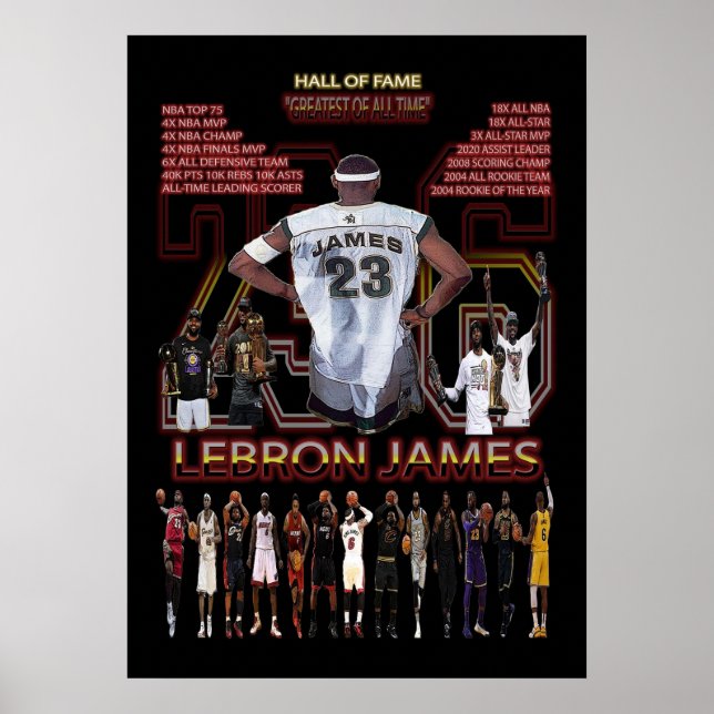 lebron james, nba, basketboll, kung james, slam du poster (Framsidan)