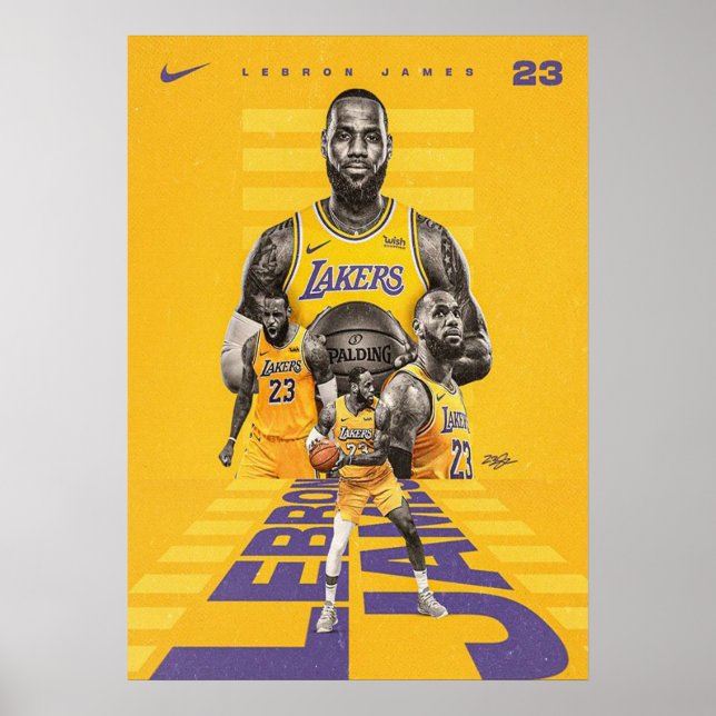 lebron james, nba, basketboll, kung james, slam du poster (Framsidan)