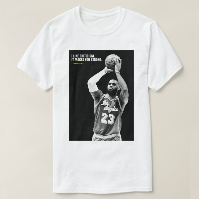 Lebron James quotes T-Shirt (Design framsida)