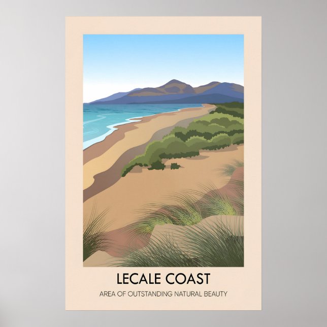 Lecale Coast AONB Reseskylt Poster (Framsidan)