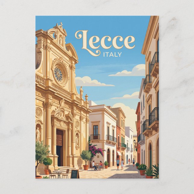 Lecce, Italien Vykort (Framsida)