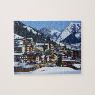 Lech am Arlberg i Österrike - Puzzle Pussel