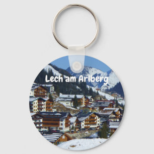 Lech am Arlberg i Österrike Souvenir Nyckelring