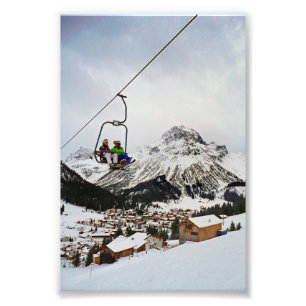 Lech am Arlberg Österrikes Alpernor Österrike Fototryck