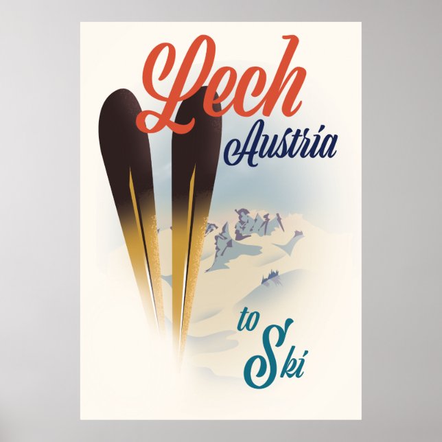 Lech Austria Ski poster (Framsidan)