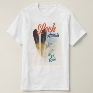 Lech Austria Ski poster T Shirt