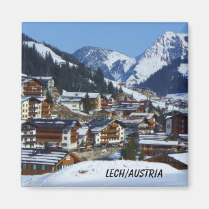 Lech i Österrike am Arlberg Souvenir Magnet
