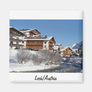 Lech i Österrike i den Vorarlberg souvenir Magnet