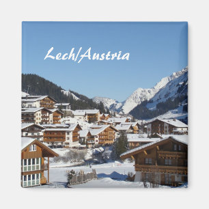 Lech i Österrike - souvenirmagnet Magnet