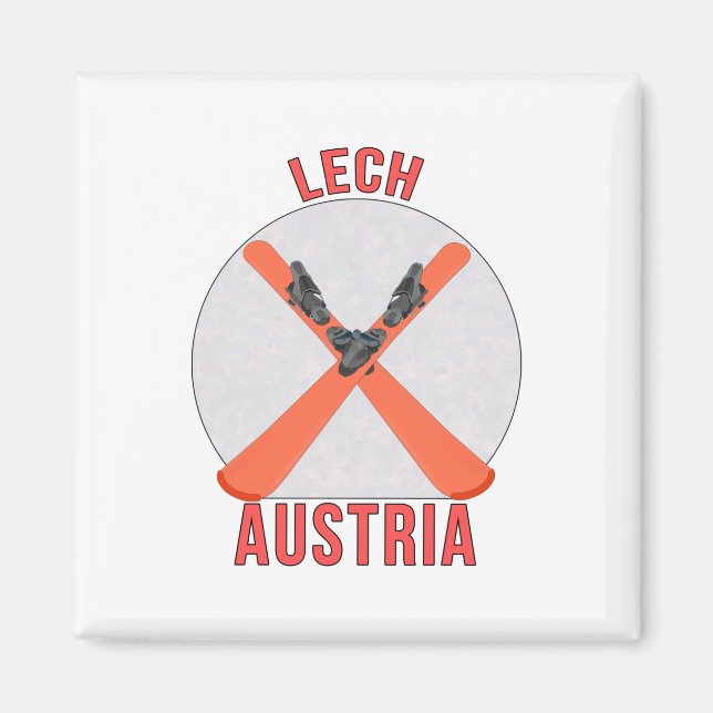 Lech, Österrike Magnet (Framsidan)
