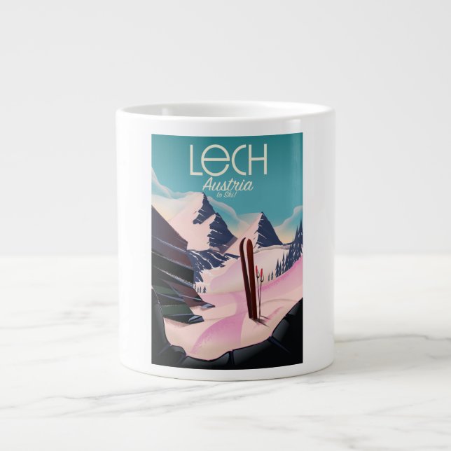 Lech Österrike skidaffisch. Jumbo Mugg (Framsidan)