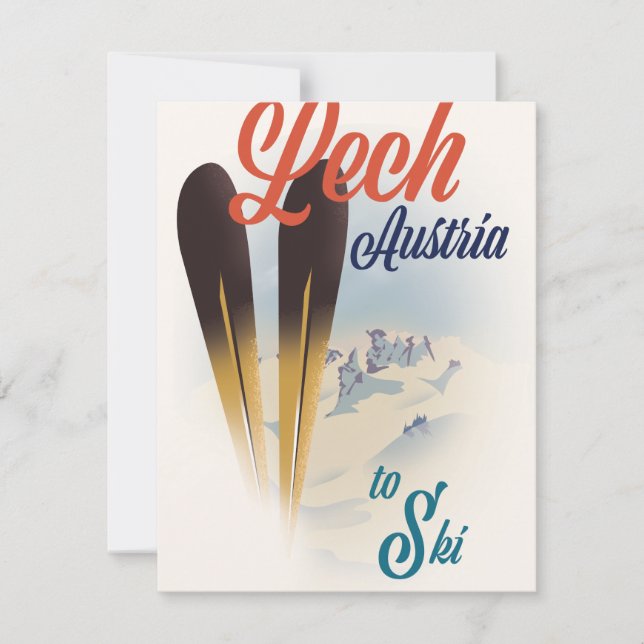 Lech Österrike skidposter (Framsida)