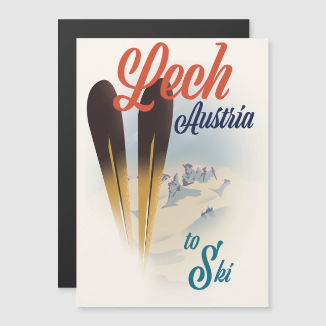 Lech Österrike skidposter (Fram/baksida)