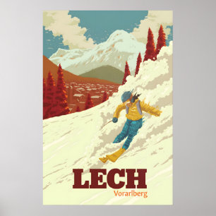 Lech Skidområde Reseskylt Poster