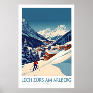 Lech Zürs am Arlberg Affisch Österrike 1