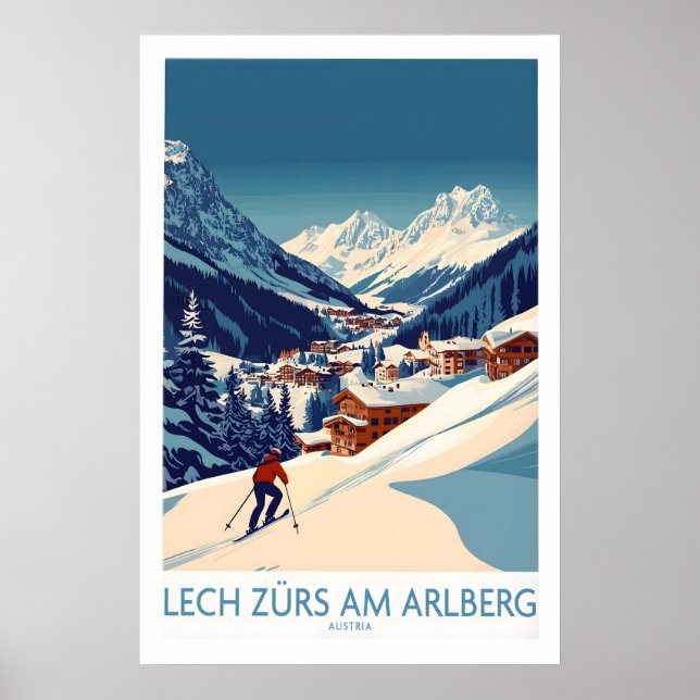Lech Zürs am Arlberg Affisch Österrike 1 (Framsidan)