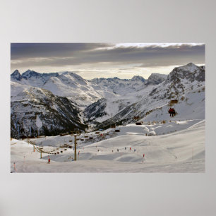 Lech Zurs am Arlberg Österrikes Alpernor Österrike Poster
