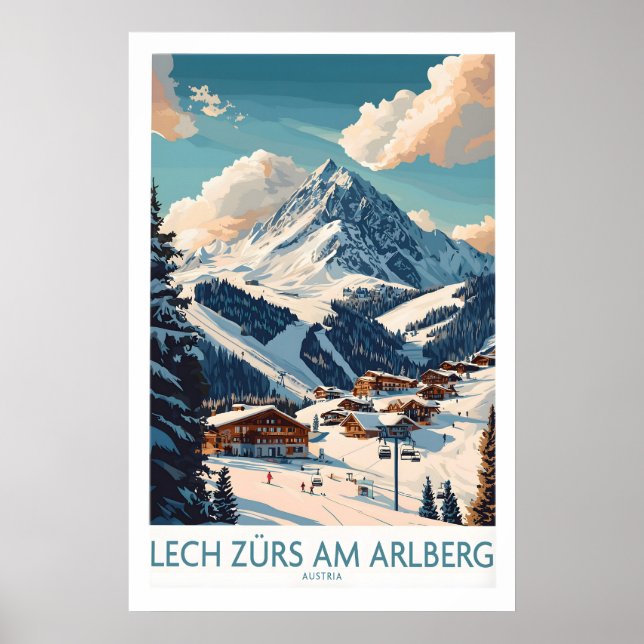 Lech Zürs am Arlberg skidposter 1 Poster (Framsidan)