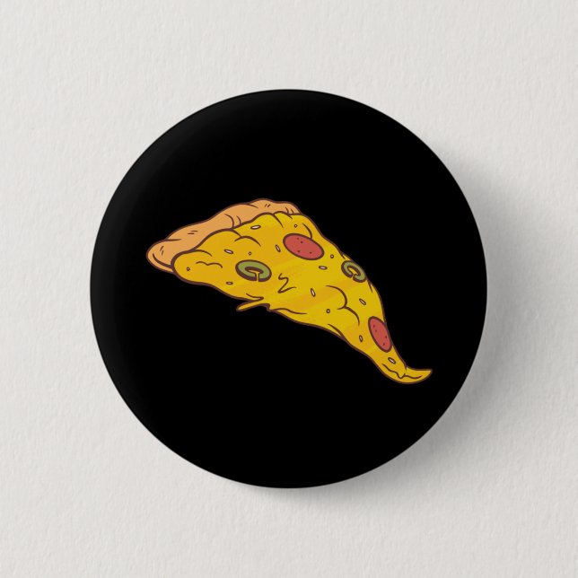 Lecker bitts pizza serieteckning knapp (Framsida)
