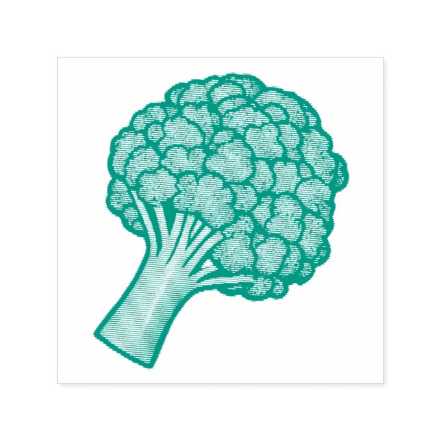 Lecker broccoli självfärgande stämpel (Design)