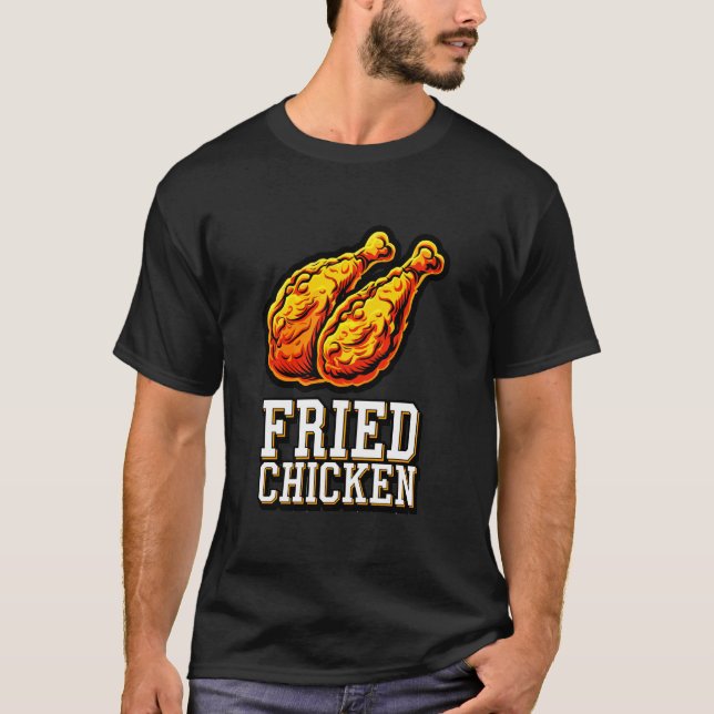 Lecker Klubb för Stekt Kyckling T Shirt (Framsida)