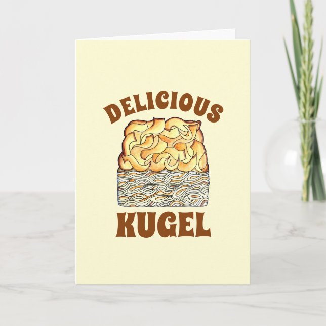 Lecker Kugel judisk ägg nudel gryta Kort (Framsida)
