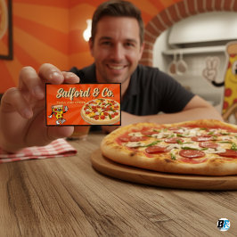 Lecker Pizza - Anpassningsbar & Professionell Visitkort