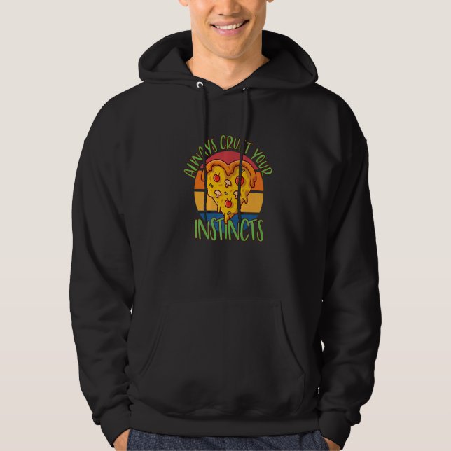 Lecker Pizza Paj Snacks Mozzarella Ost Smakrik Di Hoodie (Framsida)