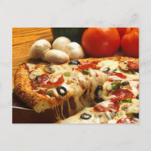 Lecker Pizza Vykort