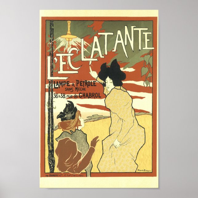 Le'Clatante Vintage Fransk Reklam Poster (Framsidan)