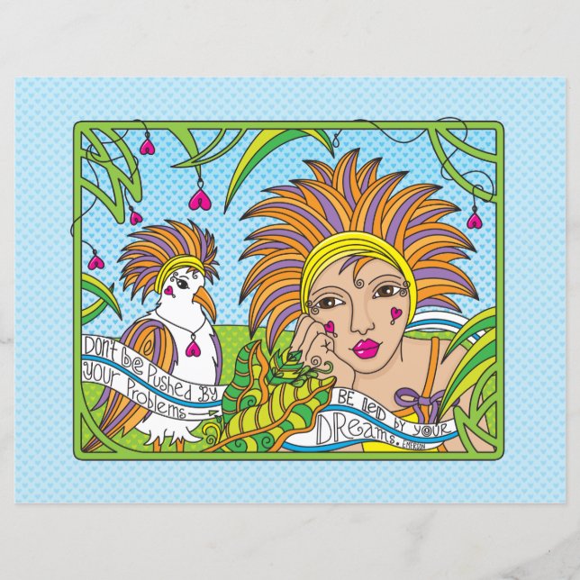 Led av din Dreams_Flat Papper Lakan 11" x 8,5" (Framsida)